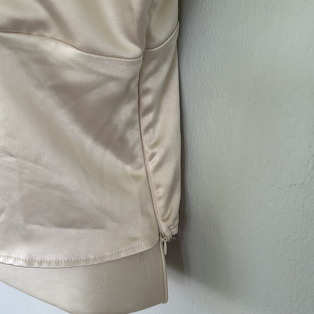 PacSun Beverly and Beck cream nude satin lace trim camisole top size medium - Picture 9 of 13